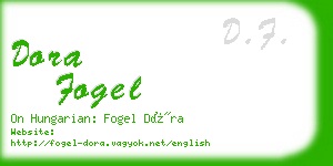 dora fogel business card